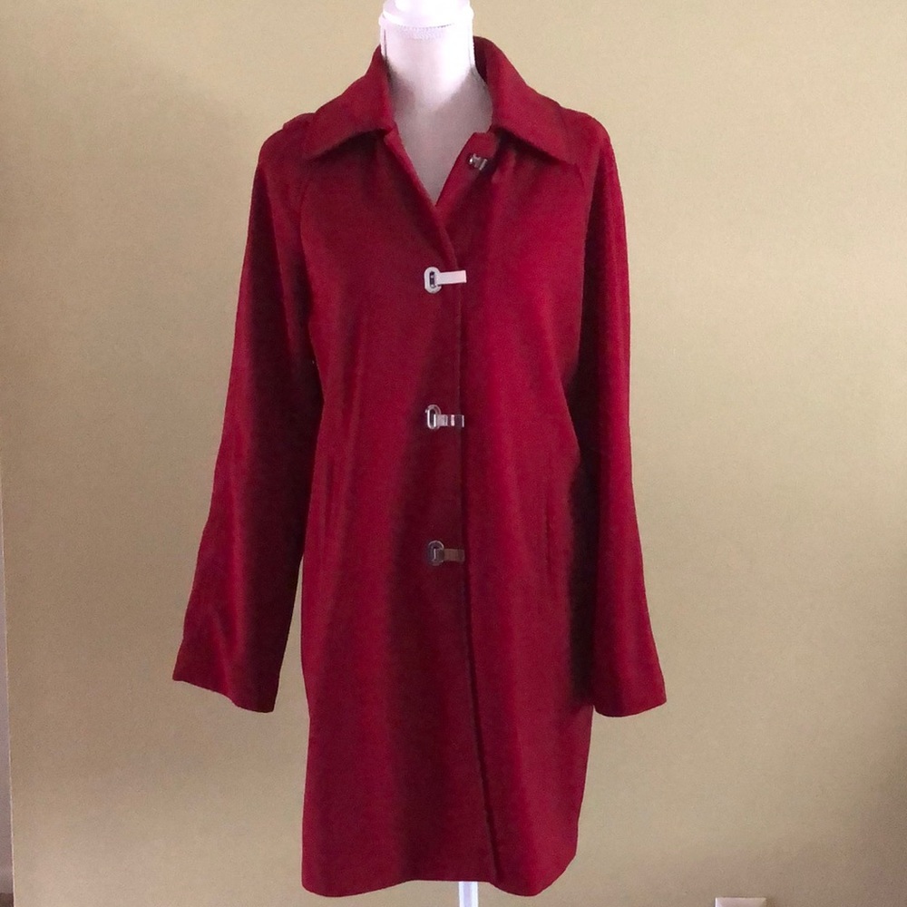 🔥LIKE NEW🔥 Towne by London Fog Women’s Hooded Trench Raincoat - Picture 2 of 9